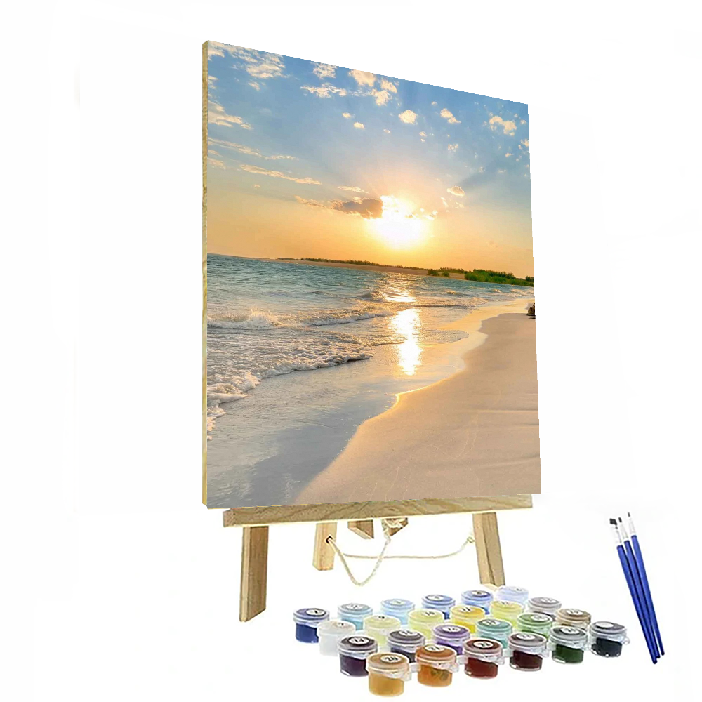 Sunset On The Beach Paint By Numbers Painting Kit - DELAKIT